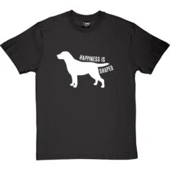 Happiness Is Dog Shaped T-Shirt -Tshirt Store happiness dog tshirt 2 charcoaltshirt