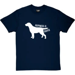 Happiness Is Dog Shaped T-Shirt -Tshirt Store happiness dog tshirt 2 navybluetshirt
