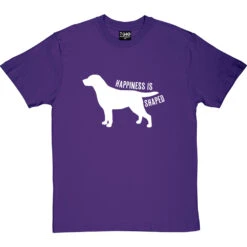 Happiness Is Dog Shaped T-Shirt -Tshirt Store happiness dog tshirt 2 purpletshirt