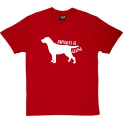 Happiness Is Dog Shaped T-Shirt -Tshirt Store happiness dog tshirt 2 redtshirt