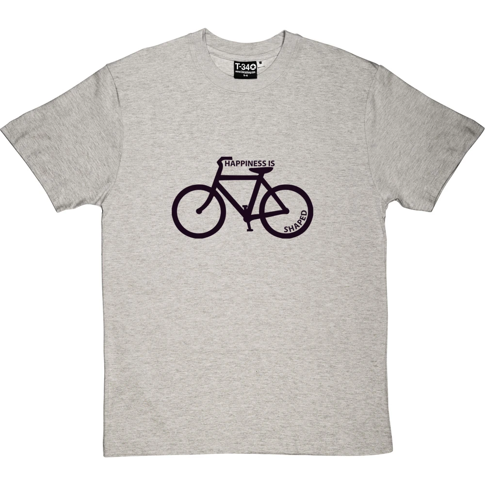Happiness Is Bicycle Shaped T-Shirt 18 Happiness Is Bicycle Shaped T-Shirt - Image 18