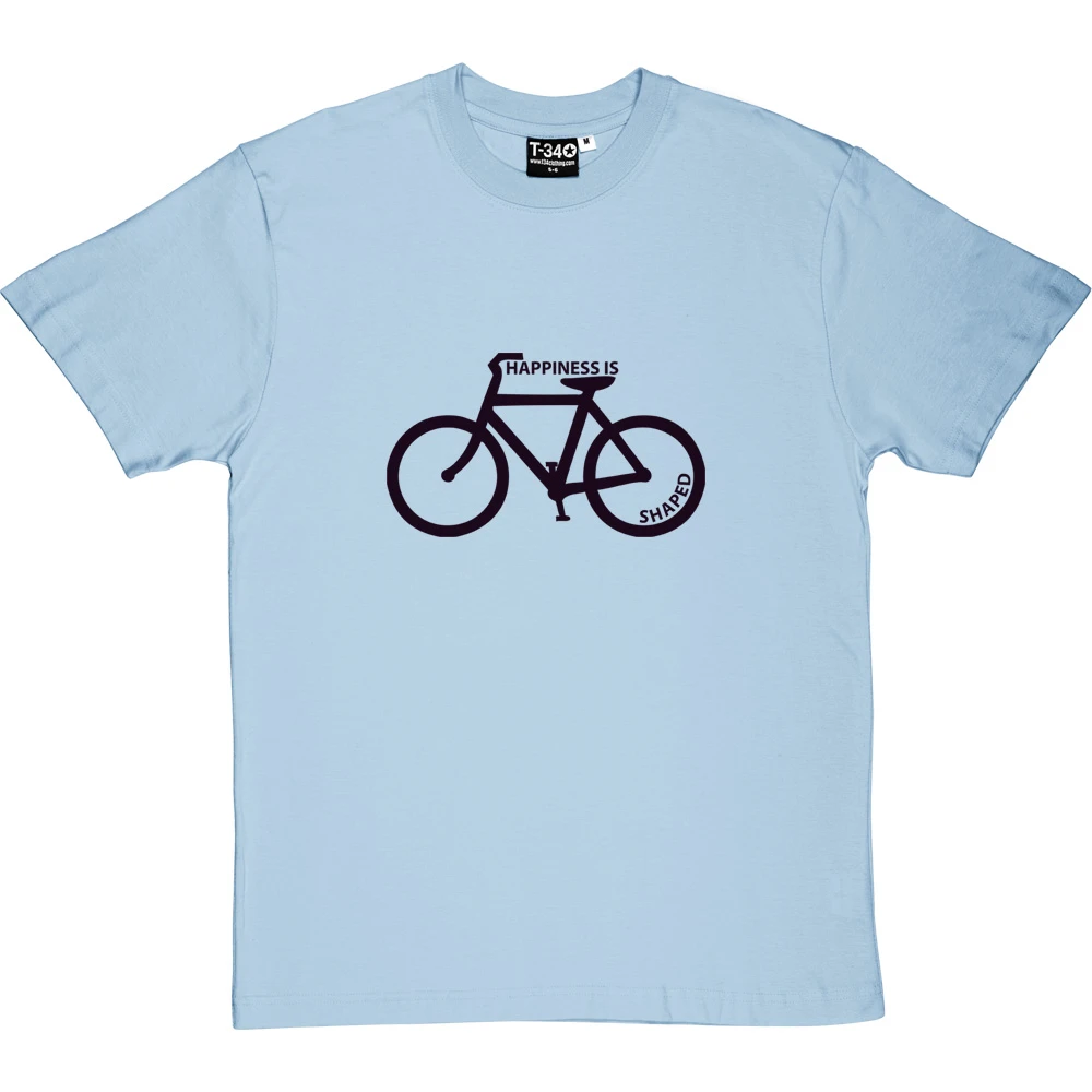 Happiness Is Bicycle Shaped T-Shirt 14 Happiness Is Bicycle Shaped T-Shirt - Image 14