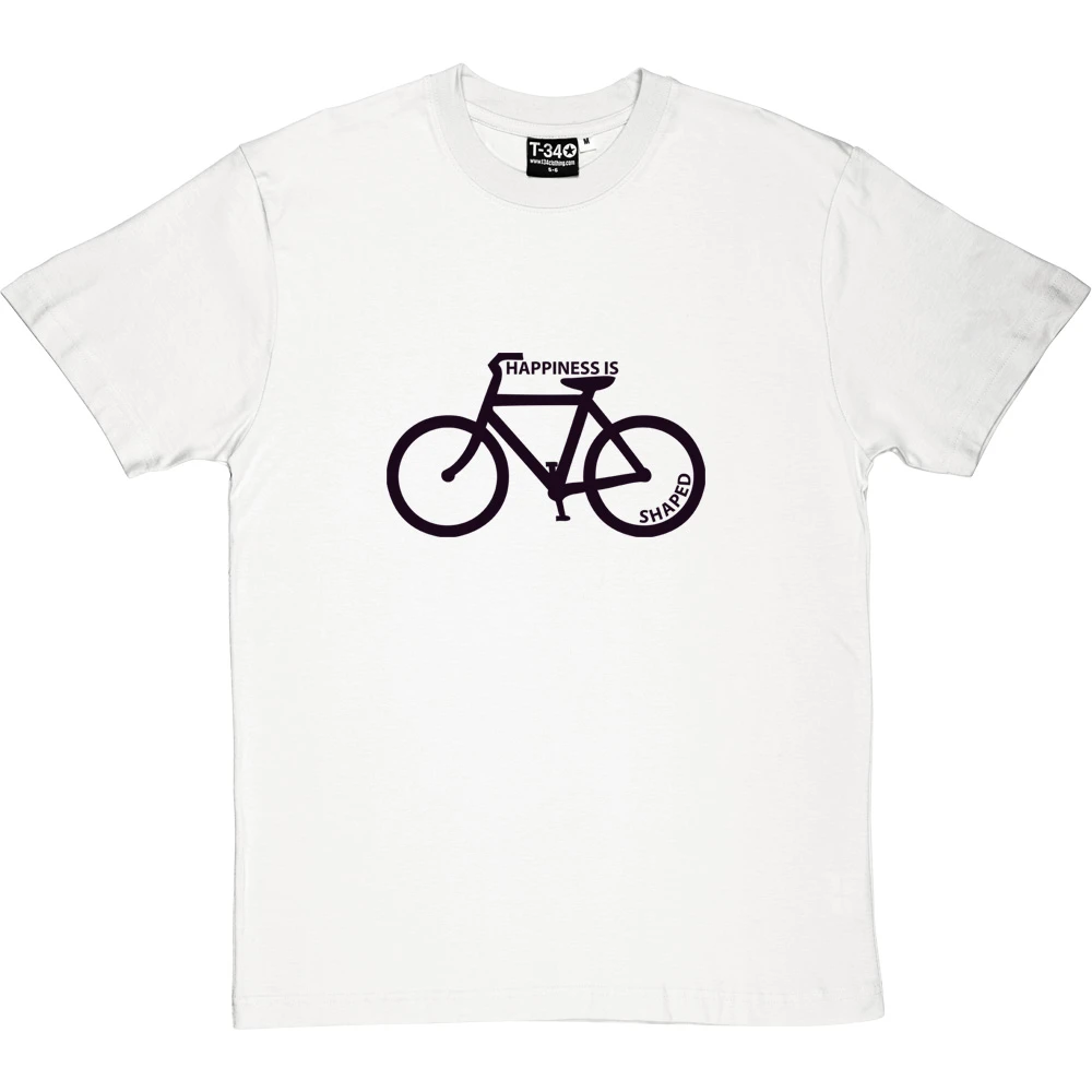 Happiness Is Bicycle Shaped T-Shirt 12 Happiness Is Bicycle Shaped T-Shirt - Image 12