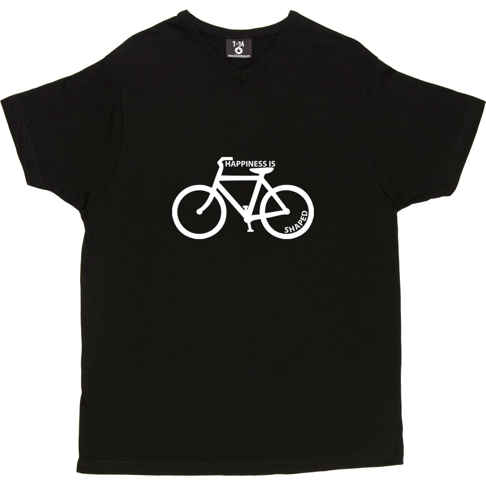 Happiness Is Bicycle Shaped T-Shirt 13 Happiness Is Bicycle Shaped T-Shirt - Image 13