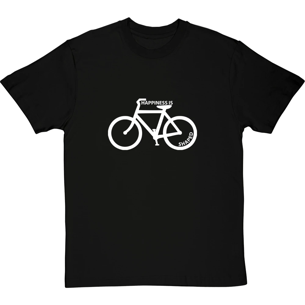 Happiness Is Bicycle Shaped T-Shirt 8 Happiness Is Bicycle Shaped T-Shirt - Image 8