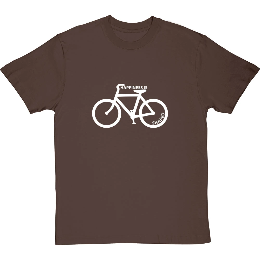 Happiness Is Bicycle Shaped T-Shirt 6 Happiness Is Bicycle Shaped T-Shirt - Image 6
