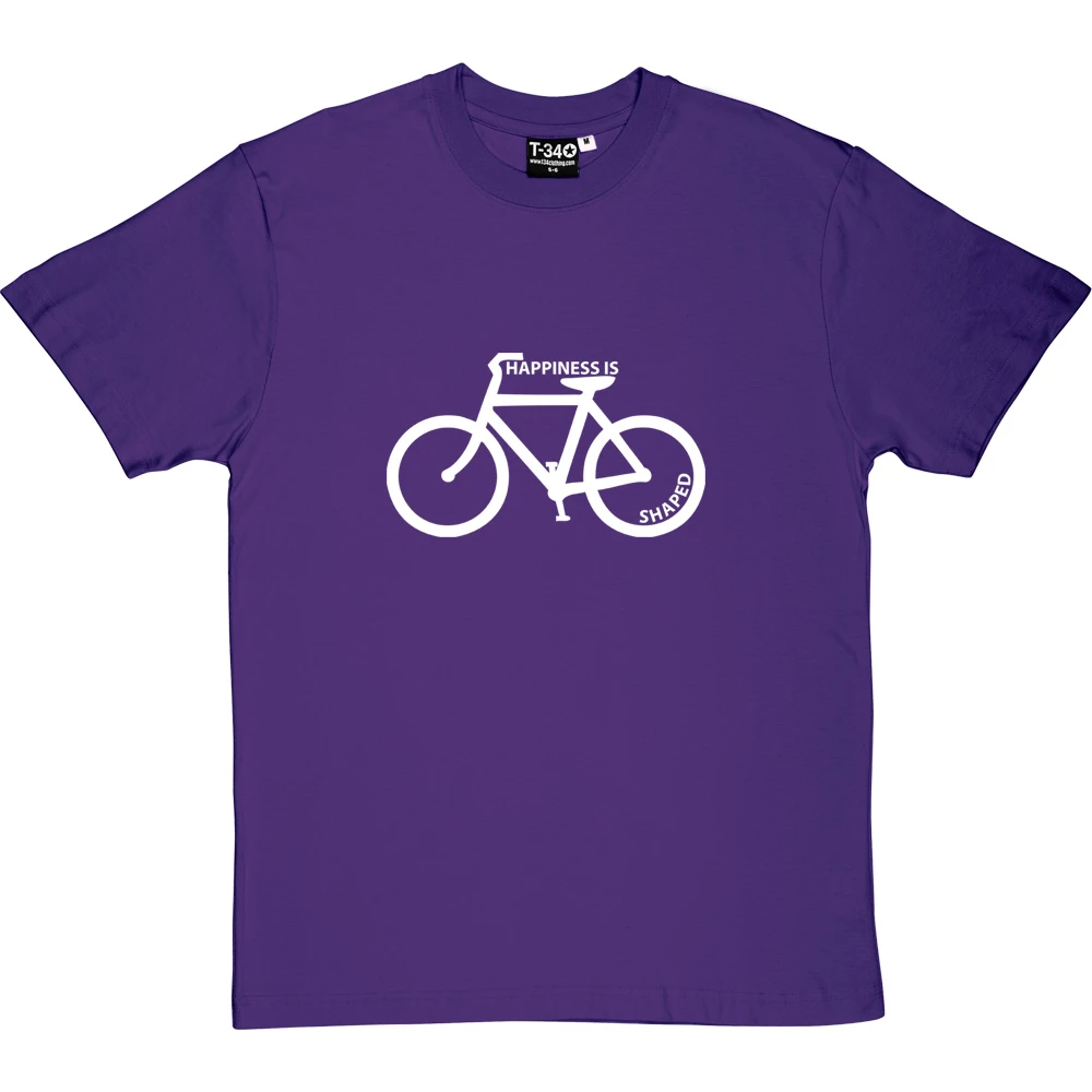 Happiness Is Bicycle Shaped T-Shirt 20 Happiness Is Bicycle Shaped T-Shirt - Image 20