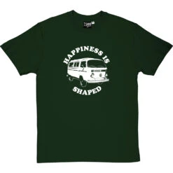 Happiness Is Camper Shaped T-Shirt -Tshirt Store happiness is camper shaped tshirt bottlegreentshirt