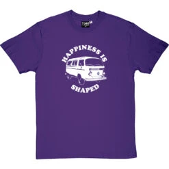 Happiness Is Camper Shaped T-Shirt -Tshirt Store happiness is camper shaped tshirt purpletshirt