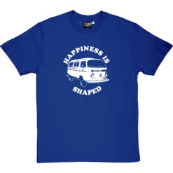 Happiness Is Camper Shaped T-Shirt -Tshirt Store happiness is camper shaped tshirt royalbluetshirt