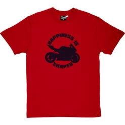 Happiness Is Motorbike Shaped T-Shirt -Tshirt Store happiness is motorbike shaped tshirt 1 redtshirt