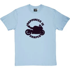 Happiness Is Motorbike Shaped T-Shirt -Tshirt Store happiness is motorbike shaped tshirt 1 skybluetshirt
