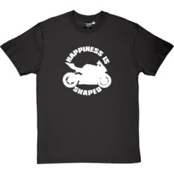 Happiness Is Motorbike Shaped T-Shirt -Tshirt Store happiness is motorbike shaped tshirt 2 charcoaltshirt