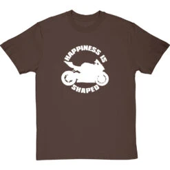 Happiness Is Motorbike Shaped T-Shirt -Tshirt Store happiness is motorbike shaped tshirt 2 hazelnuttshirt