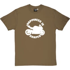 Happiness Is Motorbike Shaped T-Shirt -Tshirt Store happiness is motorbike shaped tshirt 2 olivetshirt