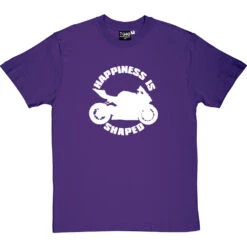 Happiness Is Motorbike Shaped T-Shirt -Tshirt Store happiness is motorbike shaped tshirt 2 purpletshirt