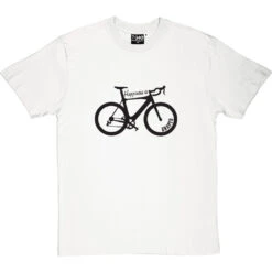 Happiness Is Racing Bike Shaped T-Shirt -Tshirt Store happiness is racing bike shaped tshirt 1 whitetshirt