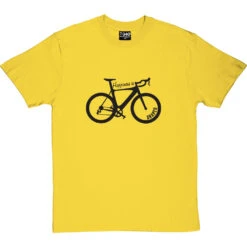 Happiness Is Racing Bike Shaped T-Shirt