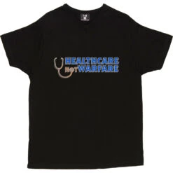 Healthcare Not Warfare T-Shirt -Tshirt Store healthcare not warfare tshirt black mens v neck tshirt