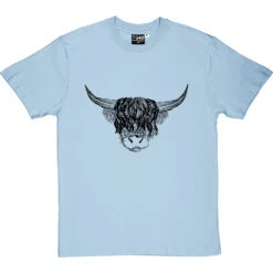 Highland Cattle T-Shirt 39 Highland Cattle T-Shirt -Tshirt Store highland cattle tshirt 1 skybluetshirt