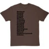 Hill Types Line-Up T-Shirt