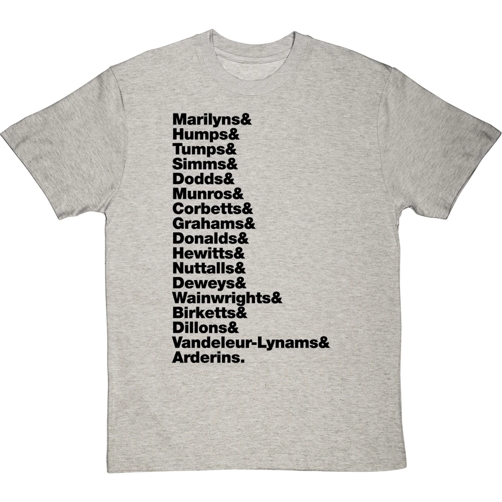 Hill Types Line-Up T-Shirt 15 Hill Types Line-Up T-Shirt - Image 15