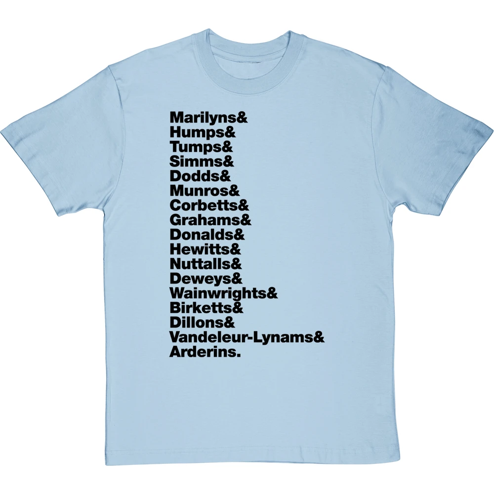 Hill Types Line-Up T-Shirt 16 Hill Types Line-Up T-Shirt - Image 16
