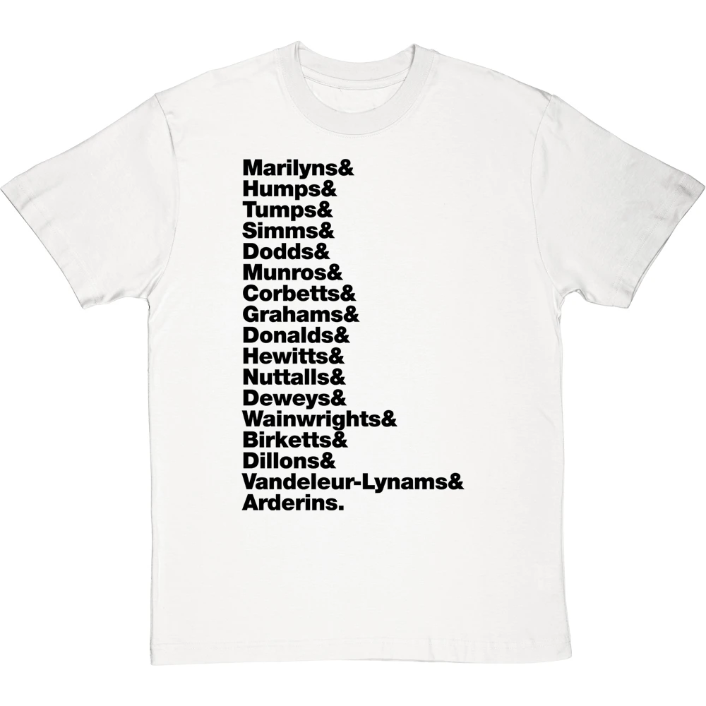 Hill Types Line-Up T-Shirt 18 Hill Types Line-Up T-Shirt - Image 18