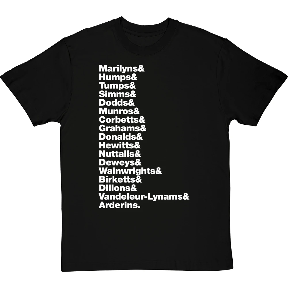 Hill Types Line-Up T-Shirt 19 Hill Types Line-Up T-Shirt - Image 19