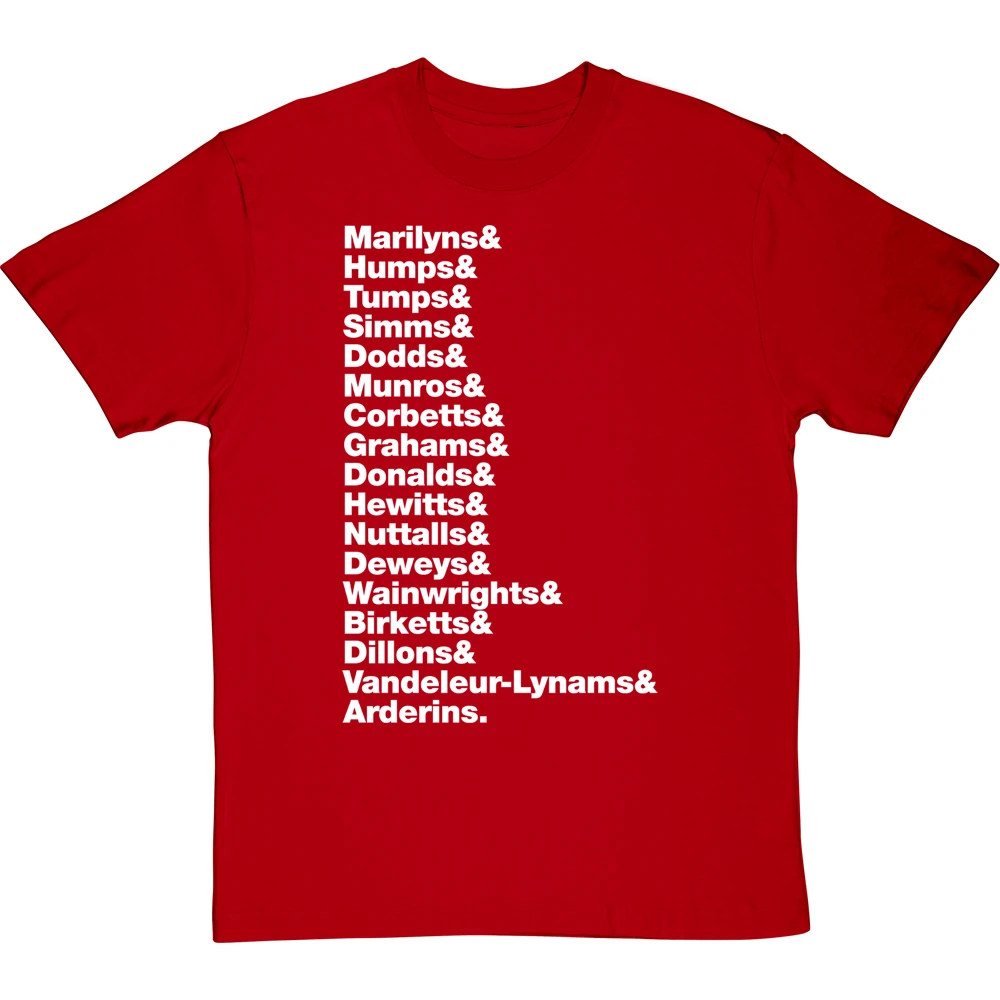 Hill Types Line-Up T-Shirt 20 Hill Types Line-Up T-Shirt - Image 20