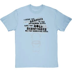 Holy Scriptures Of The Shopping Mall T-Shirt -Tshirt Store holy scriptures of the shopping mall tshirt 1 skybluetshirt