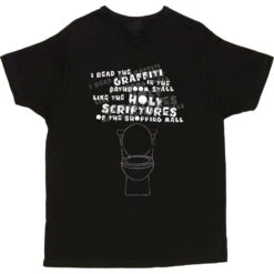 Holy Scriptures Of The Shopping Mall T-Shirt -Tshirt Store holy scriptures of the shopping mall tshirt 2 black mens v neck tshirt