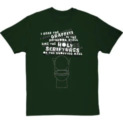 Holy Scriptures Of The Shopping Mall T-Shirt -Tshirt Store holy scriptures of the shopping mall tshirt 2 bottlegreentshirt
