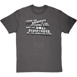 Holy Scriptures Of The Shopping Mall T-Shirt -Tshirt Store holy scriptures of the shopping mall tshirt 2 charcoaltshirt
