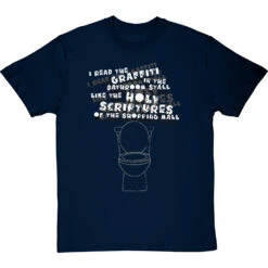 Holy Scriptures Of The Shopping Mall T-Shirt -Tshirt Store holy scriptures of the shopping mall tshirt 2 navybluetshirt