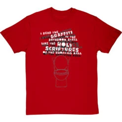 Holy Scriptures Of The Shopping Mall T-Shirt -Tshirt Store holy scriptures of the shopping mall tshirt 2 redtshirt