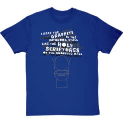 Holy Scriptures Of The Shopping Mall T-Shirt -Tshirt Store holy scriptures of the shopping mall tshirt 2 royalbluetshirt