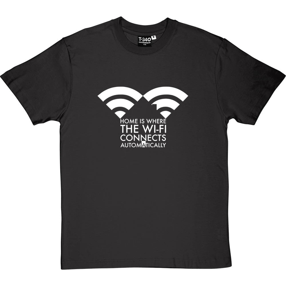 Home Is Where The Wifi Connects Automatically T-Shirt 13 Home Is Where The Wifi Connects Automatically T-Shirt - Image 13