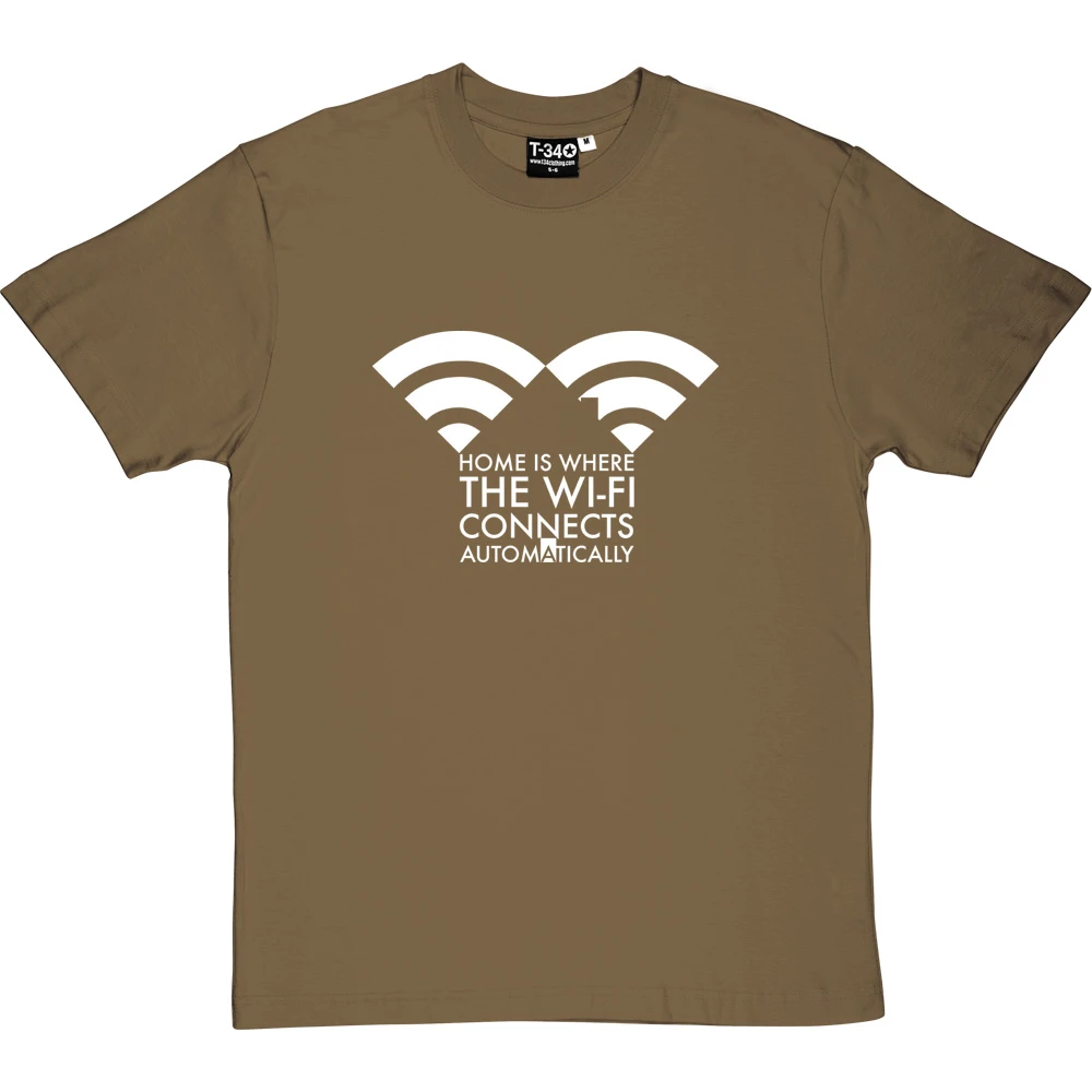 Home Is Where The Wifi Connects Automatically T-Shirt 15 Home Is Where The Wifi Connects Automatically T-Shirt - Image 15