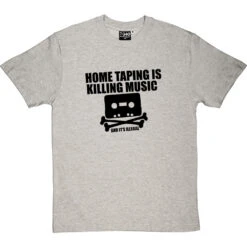 Home Taping Is Killing Music T-Shirt -Tshirt Store home taping killing music 1 lightoxfordtshirt
