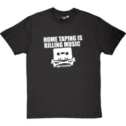 Home Taping Is Killing Music T-Shirt -Tshirt Store home taping killing music 2 charcoaltshirt