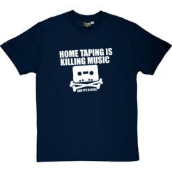 Home Taping Is Killing Music T-Shirt -Tshirt Store home taping killing music 2 navybluetshirt