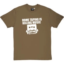 Home Taping Is Killing Music T-Shirt -Tshirt Store home taping killing music 2 olivetshirt