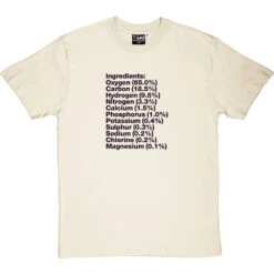 Human Body Ingredients T-Shirt -Tshirt Store human body ingredients tshirt 1 naturaltshirt