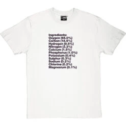 Human Body Ingredients T-Shirt -Tshirt Store human body ingredients tshirt 1 whitetshirt