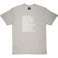 Human Body Ingredients T-Shirt -Tshirt Store human body ingredients tshirt 2 lightoxfordtshirt