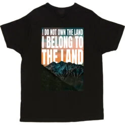 I Do Not Own The Land T-Shirt -Tshirt Store i belong to the land tshirt black mens v neck tshirt