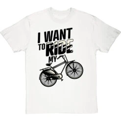I Want To Ride My Bicycle T-Shirt -Tshirt Store i want to ride my bicycle tshirt 1 whitetshirt