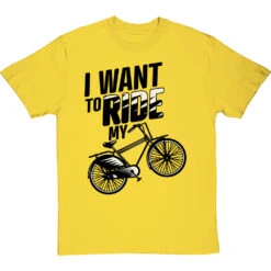 I Want To Ride My Bicycle T-Shirt -Tshirt Store i want to ride my bicycle tshirt 1 yellowtshirt