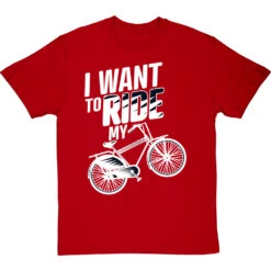 I Want To Ride My Bicycle T-Shirt -Tshirt Store i want to ride my bicycle tshirt 2 redtshirt